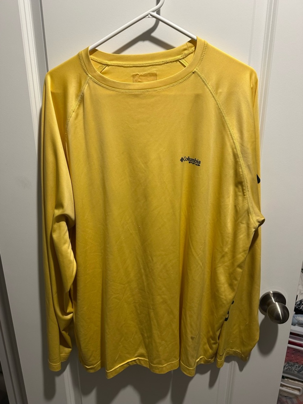 Columbia Bright Yellow Long Sleeve Active Tee
